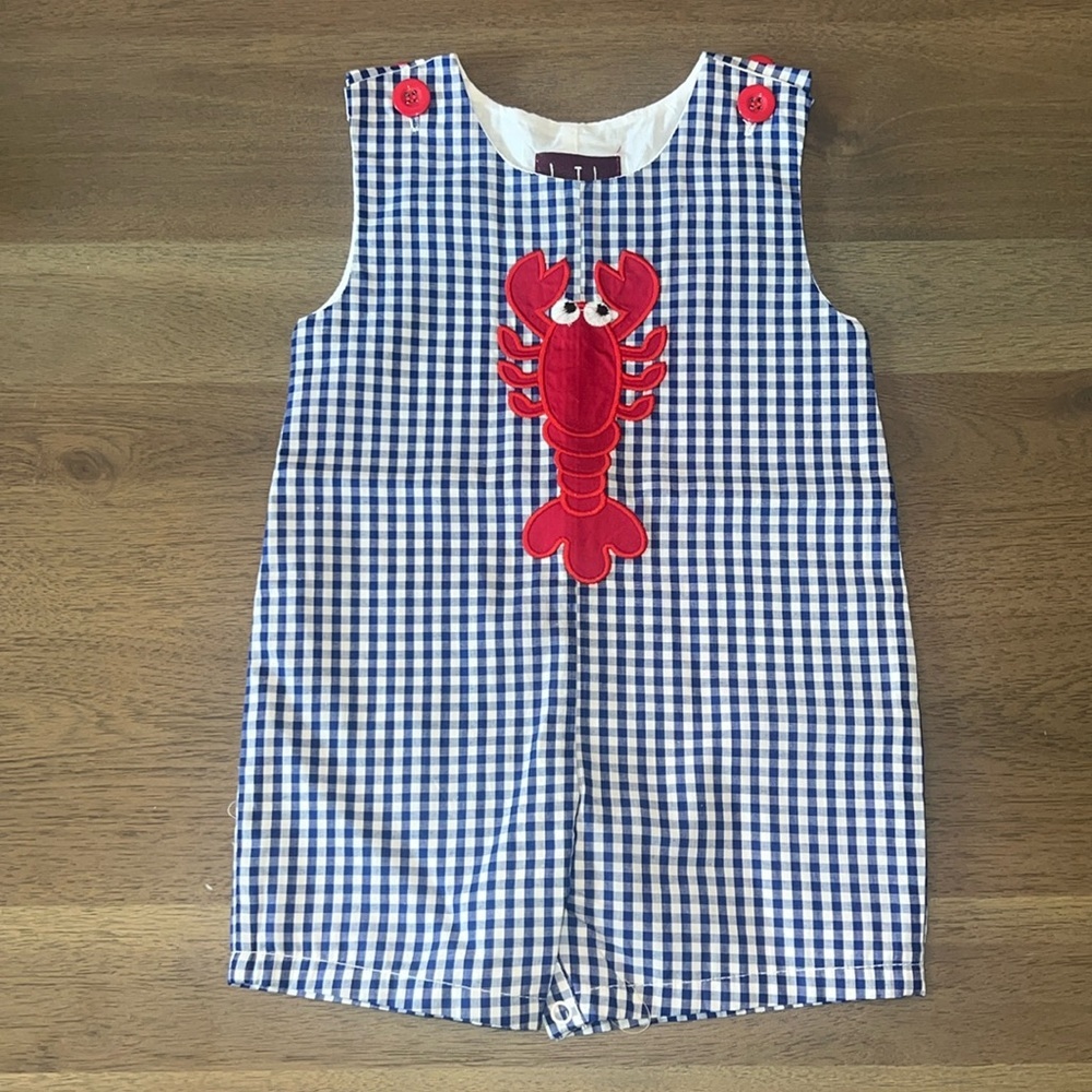 Lil Cactus Lobster Shortalls 3-6 months